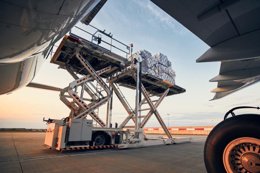 Cargo container plane Adobe Stock 372012508